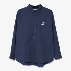 남녀공용 커플티 오버핏 루즈핏 옥스포드 셔츠 DS-SHA-Q055-곤색
