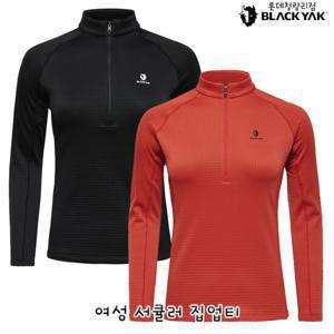 블랙야크 여성 동절기 기모티셔츠 여성 서큘러 집업티 1BYTSW4522