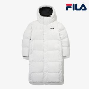 [휠라] 후드 다운 롱패딩자켓 FS2DJF4104X OWH 점퍼