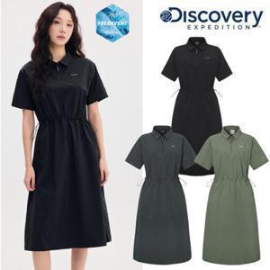 디스커버리 (DWOP94053) 2025 S S 프레시벤트 우먼스 폴튼 경량 우븐 반집업 원피스