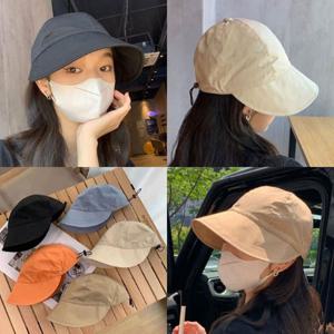 로라 스트링 와이드챙모자 넓은 챙 얼굴전체 커버