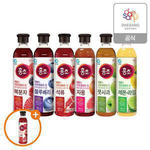 청정원 홍초 900ml 6종 3개 골라담기+(증정)홍초석류500ml
