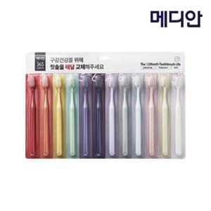 메디안 성인용 365DAYS 칫솔 12입