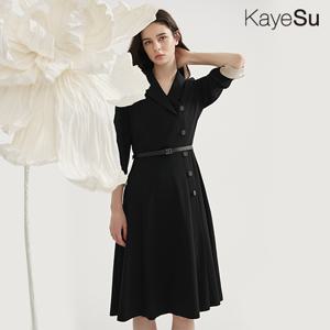 [케이수] 25SS 더블 테일러드 플레어 드레스 1종 KA251F0101OP