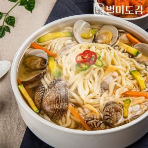 별미 멸치 칼국수 10인분 세트 ( 생칼국수 2kg + 멸치육수분말 10봉)