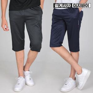 이지바이 썸머핏 남성 봄 여름 운동복 트레이닝 7부 바지(ST31LP066M)남자 헬스 추리닝 밴딩 반바지
