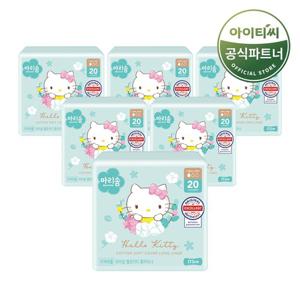 마리솜 생리대 헬로키티 롱라이너 20P 6세트
