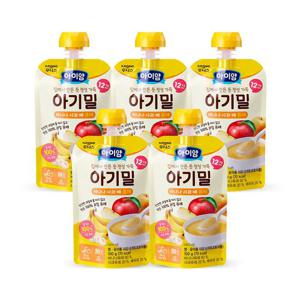 후디스 아이얌 아기밀 바나나사과배 퓨레 100g 5개