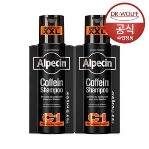 [알페신]카페인 샴푸 C1 블랙 에디션 375ml X 2 (+전용펌프 증정)