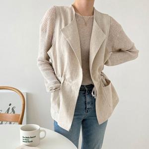 H스타일(TK)린넨숏베스트 여름 여성 마 린넨베스트 조끼 자켓 재킷 쟈켓 아우터 점퍼