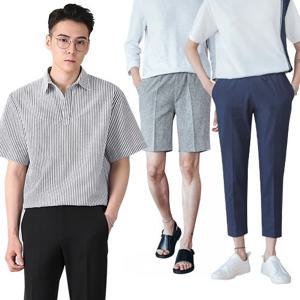 ★기존가 14,900원 →균일특가★ 남성캐쥬얼 50종 시즌오프 대방출 [ 반팔 셔츠 데님 반바지 린넨 ]