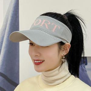 (WC177BF) 남녀 스포츠 니트 골프 썬캡 그레이