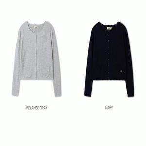 [후아유]후아유 여성 하이게이지 케이블 가디건/ HighGauge Cotton Cable Scallop Cardigan_A WHCKF2491F
