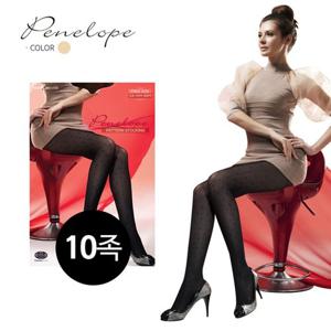 페넬로페] 도트 다이아 패턴 스타킹 살구 10족