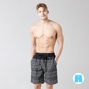 베이직엘르 남성인 모노톤 패턴 비치 반바지 래쉬팬츠 비치웨어 BEM-S951K