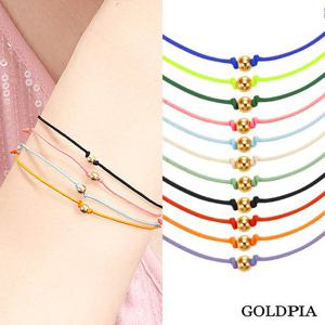 [골드피아] 14K 3mm 골든볼 실 팔찌