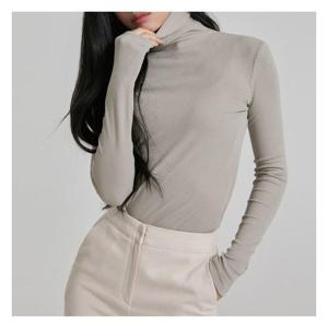 [미쏘][미쏘]슬림골지 목폴라 티셔츠(LWB120C RE)(MIWLWB12QC)