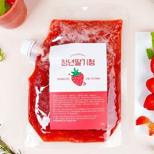 청년 수제 과일청 딸기청 1kg