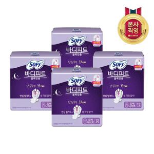 쏘피 바디피트 볼록맞춤 오버나이트 12P x 4개