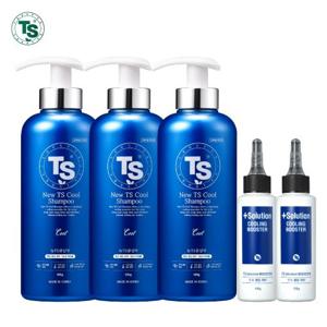 뉴TS쿨샴푸 500g*3개+TS쿨링부스터 100g*2개