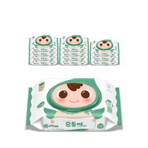 [순둥이]생분해물티슈 로하스 휴대 캡형 20매 12팩/NcL휴12