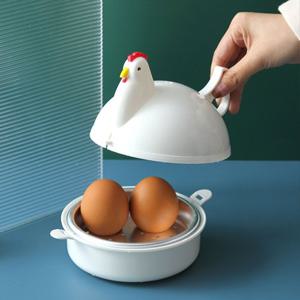 전자레인지 계란삶기 꼬꼬 계란 달걀 삶는 삶은 찜기 기계 전자렌지 삶기 계란찜기 4구 L068