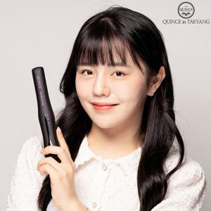 퀸스IN태양 미니 무선고데기 앞머리 볼륨업 뽕 매직 판고데기 여행용 휴대용 배터리분리 비행기탑승