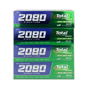 2080 시그니처 토탈 그린 치약 125g 4입 -O (WB19029)