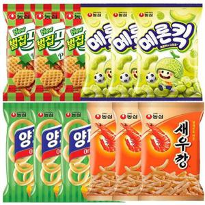 갤러리아_농심 새우깡 3봉+메론킥3봉+벌집핏자3봉+양파링3봉