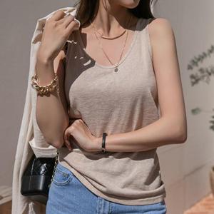 [나크21](55~120) 레이어드 라운드 린넨나시 NK21-T-37