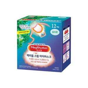 메구리즘 멕리듬 스팀 아이마스크 숲속향 12매입 온열안대 수면안대
