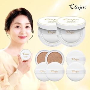 ♥완벽커버 선쿠션♥엘루자이 24K골드 콜라겐 쿠션 15g 6종- SPF 50+ 광채 쿠션 파운데이션 (본품2개+리필2개+퍼프2개)