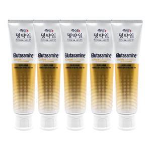 [죽염][홈쇼핑 최신상] 엘지 명약원 글루타사민 치약 120g 5개 죽염 잇몸 & 시린이 케어