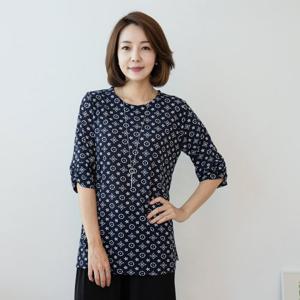 마담4060 엄마옷 다이아라운드티셔츠-ZATE304006-