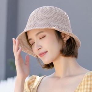 [D더블유] 뜨개 버킷햇 여성여름모자 벙거지모자 라피아햇