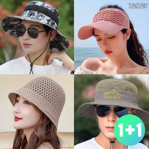 올시즌 1+1찬스 남녀 등산모자/썬캡/야구모자/버킷햇 균일가
