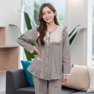 [바풀] CA 0574-14 여성잠옷 순면 상하 파자마 잠옷세트