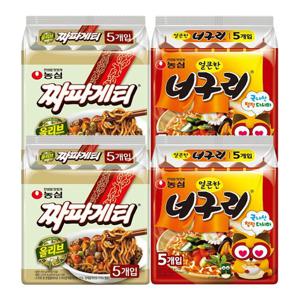 농심 봉지라면 혼합 20봉 (짜파게티+너구리 각 10봉)