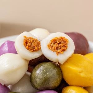 [더바른] 오색꿀송편 2pack 떡 송편