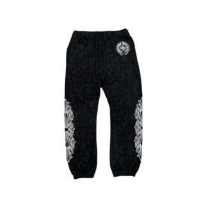 크롬하츠 세메터리 크로스 올 오버 프린트 스웨트팬츠 블랙 Chrome Hearts Cemetery Cross All Over Print Sweatpants Black