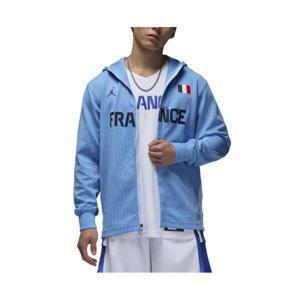나이키 남성용 블루 프랑스 농구 정품 온코트 게임 풀집 재킷 3235489