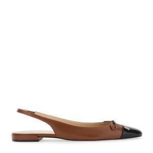 STUART WEITZMAN SJ593XDO 슬릭 보우 슬링백 플랫