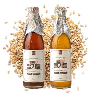 풍미가 저온압착 참기름/들기름 1+1 (180ml/350ml)