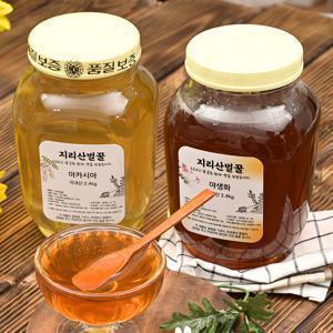 품질보증! 지리산 벌꿀 2종 2.4kg (아카시아꿀/야생화꿀 택1)