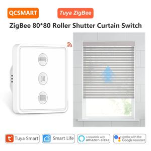 ZigBee Tuya 스마트 라이프 블라인드 커튼 스위치 원격 제어 실행 시간 설정 Google Assistant Alexa와 함께 작동