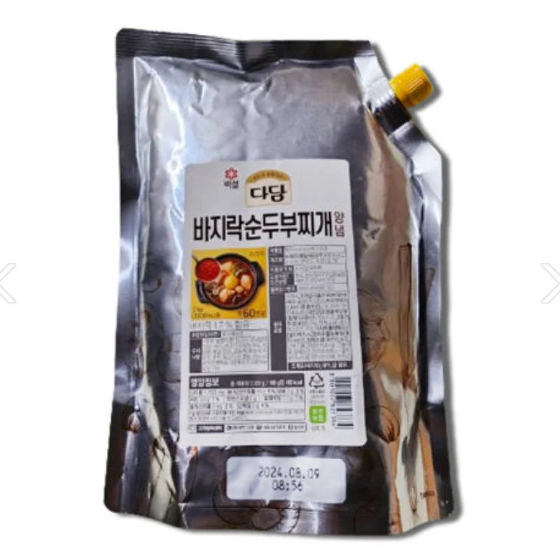 백설 다담 바지락순두부찌개양념 2kg