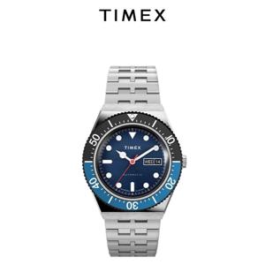 TIMEX 자동 브랜드 남성용 시계 남성용 럭셔리 레저 다기능 시계 달력 스틸 스트립 손목 시계