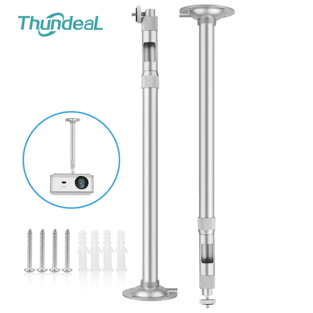 40cm 60cm 80cm 1/4 6mm 프로젝터 미니 행거 천장 마운트 벽 브래킷 TD80W HY300 PRO HY320 TD92 미니 프로젝터 홀더 스탠드