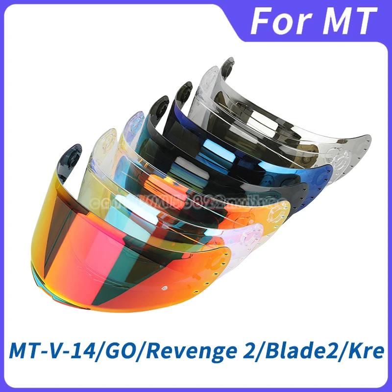 오토바이 헬멧 바이저 UV 방지 PC 바이저 렌즈, MT V-14 Rapide Targo Blade 2 용 클리어 스모크 다크 교체 바이저, v14 모델