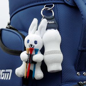 PGM 골프 공 가방 인형 공 홀더는 두 개의 공을 담을 수 있습니다 패션 귀여운 미니 장식 펜던트 작은 경량 공 커버 골프백